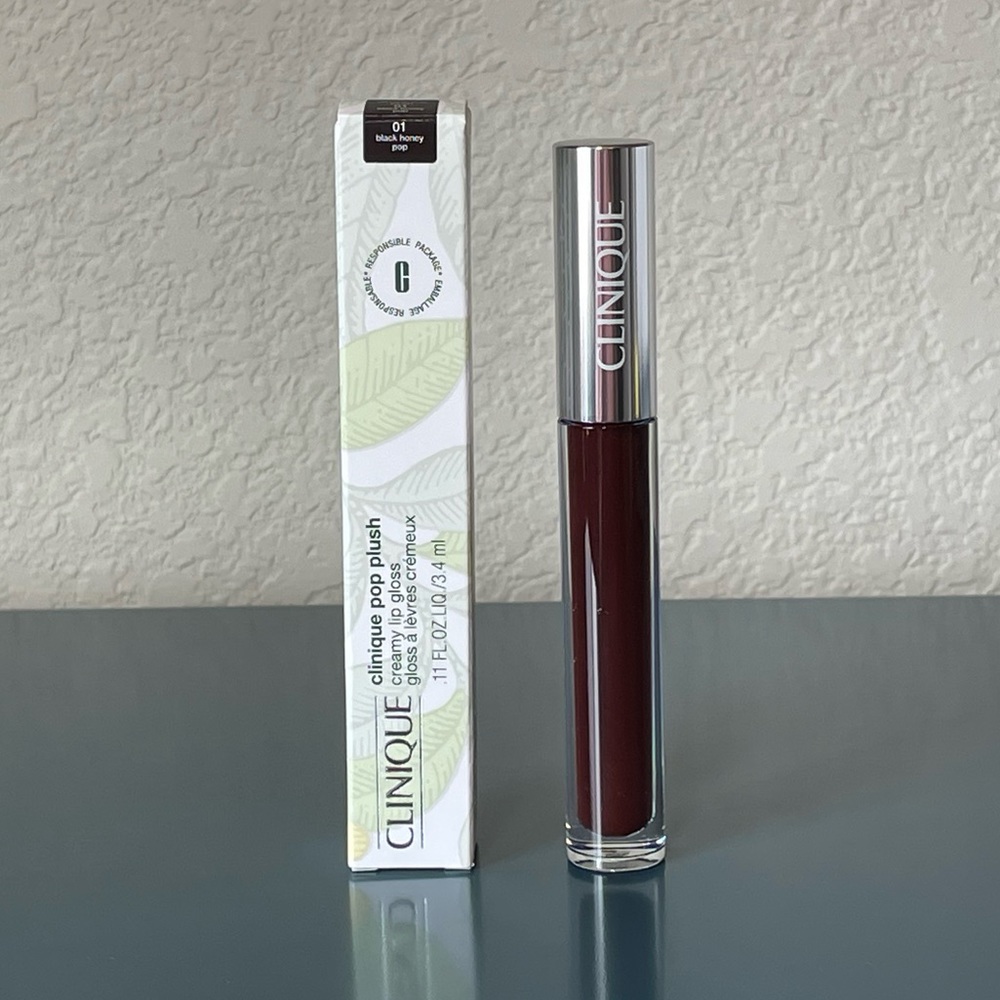 Clinique Pop Plush Creamy Lip Gloss (Black Honey)